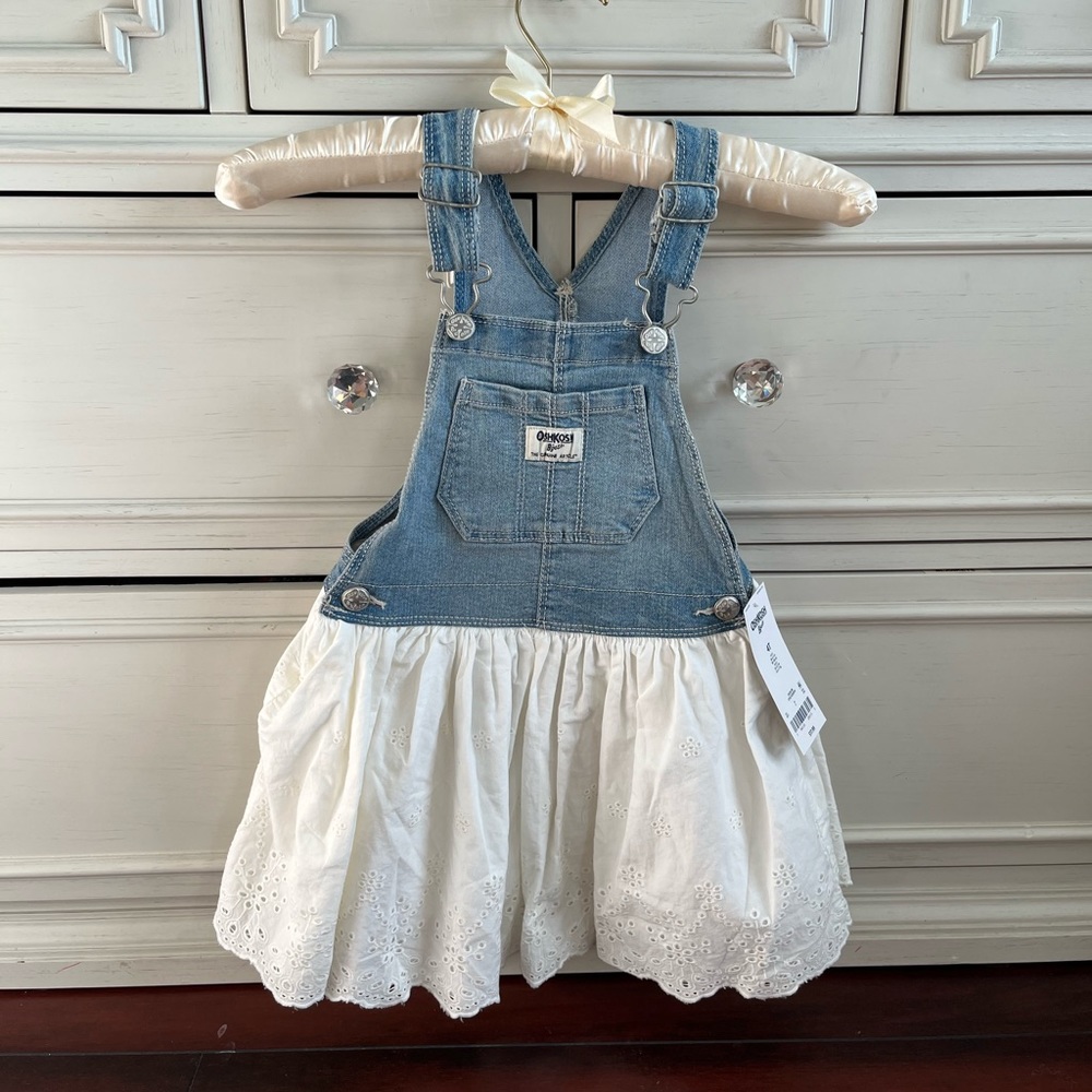 NWT Osh Gosh overall dress